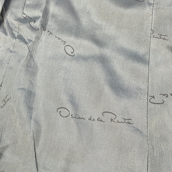 Oscar De La Renta Red Wine Wool Blend Blazer Boss Career Holiday Vintage Sz 10 - Picture 8 of 13